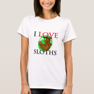 T-shirts Eu amo preguiças