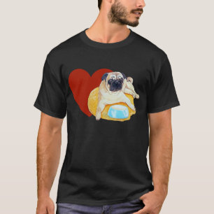 T-shirts Eu amo Pugs!