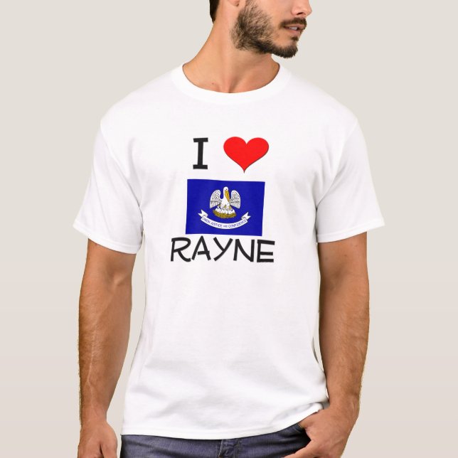 T-shirts . Eu amo RAYNE Louisiana (Frente)