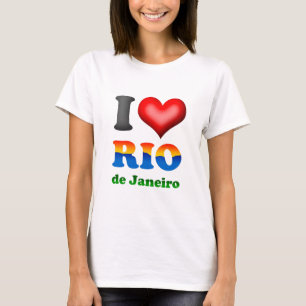 T-shirts Eu amo Rio de Janeiro, Brasil a cidade maravilhosa