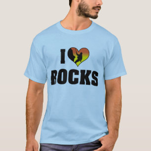 T-shirts Eu Amo Rochas - Escalada em Rocha