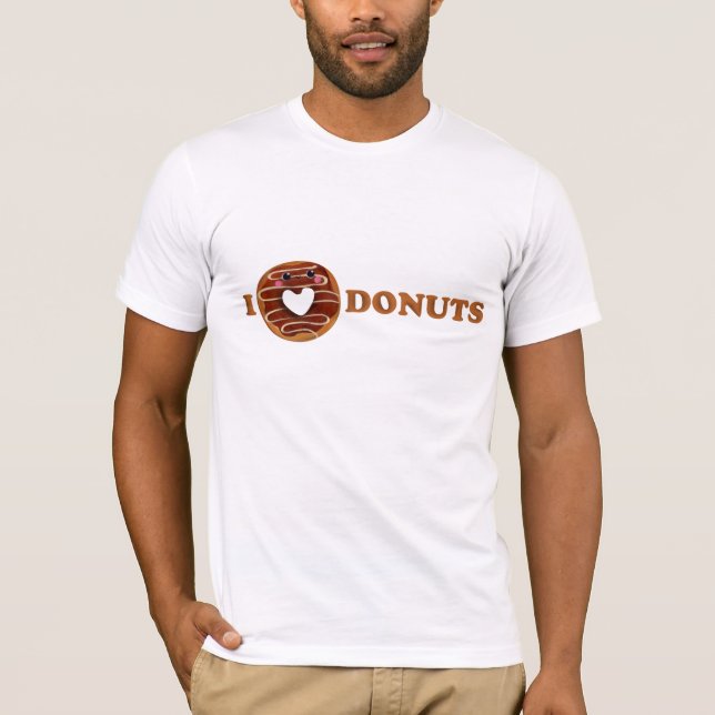 T-shirts Eu amo rosquinhas (Frente)