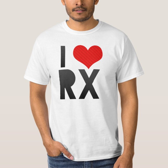 T-shirts Eu amo RX (Frente)