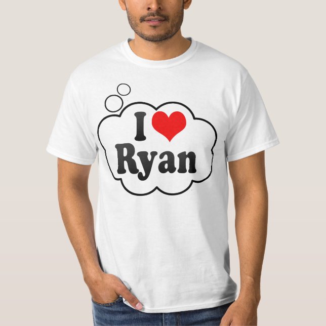 T-shirts Eu amo Ryan (Frente)
