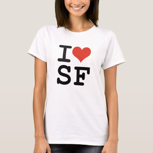 T-shirts Eu amo San Francisco (Frente)