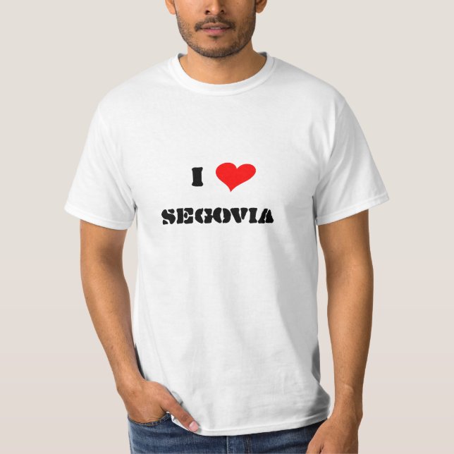 T-shirts Eu amo Segovia (Frente)
