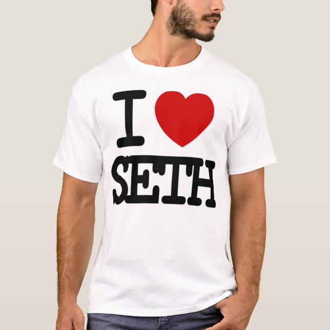 T-shirts Eu amo Seth (Frente)