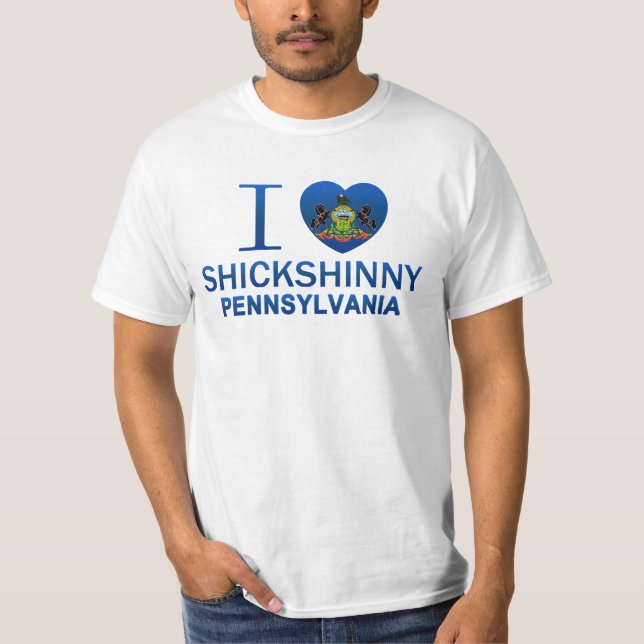 T-shirts Eu amo Shickshinny, PA (Frente)