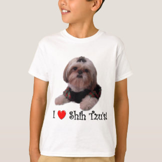 T-shirts Eu amo Shih Tzu