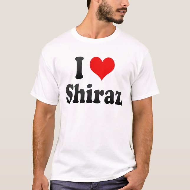 T-shirts Eu amo Shiraz, Irã (Frente)