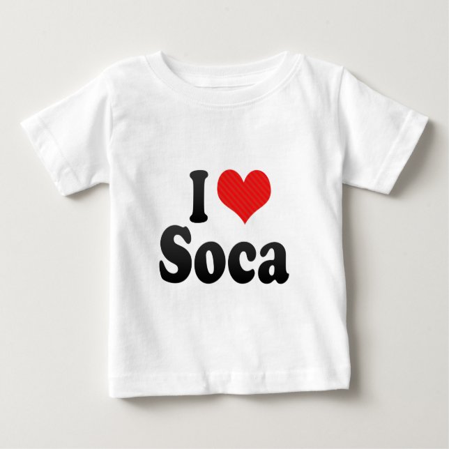 T-shirts Eu amo Soca (Frente)