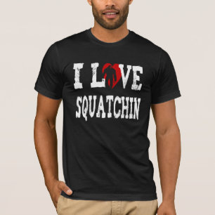 T-shirts Eu amo Squatchin