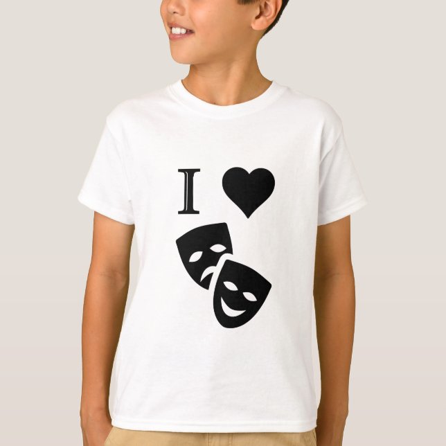 T-shirts Eu Amo Teatro (Frente)