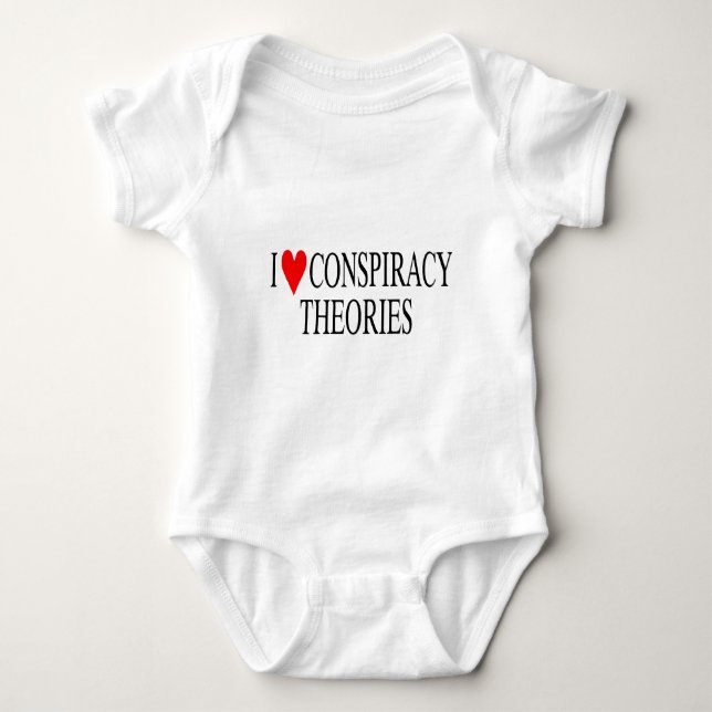 T-shirts Eu amo teorias de conspiração (Frente)