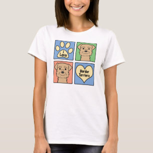T-shirts Eu amo terrier de beira