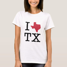 T-shirts Eu amo texas