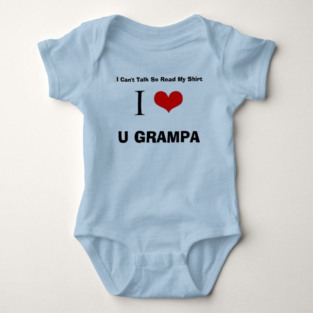 T-shirts Eu amo U Grampa (Frente)