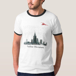 T-shirts Eu amo Varsóvia (a neve)
