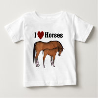 Eu Amo Visto de Criança de Cavalos