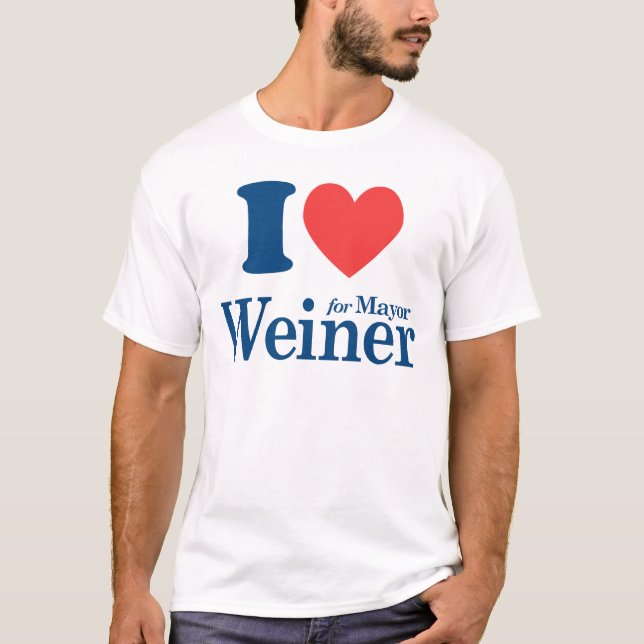 T-shirts Eu Amo Weiner (Frente)