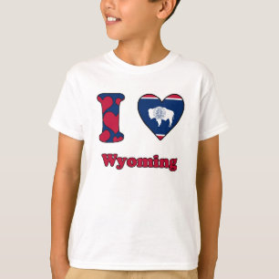 T-shirts Eu amo Wyoming