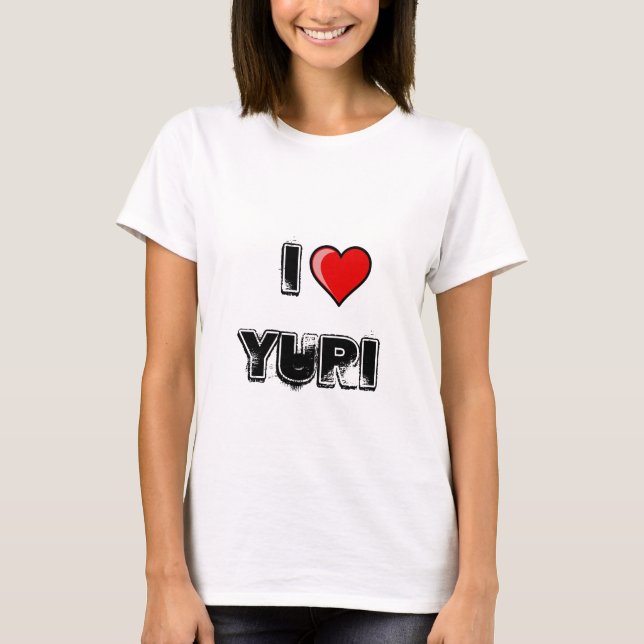 T-shirts Eu Amo Yuri (Frente)