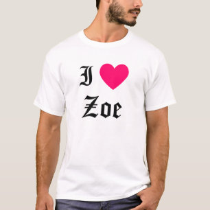 T-shirts Eu Amo Zoe