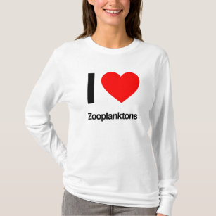 T-shirts eu amo zooplanktons