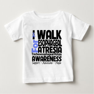 T-shirts Eu ando para a consciência esofágica da atresia