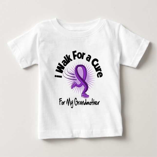 T-shirts Eu ando para minha avó - fita roxa (Frente)
