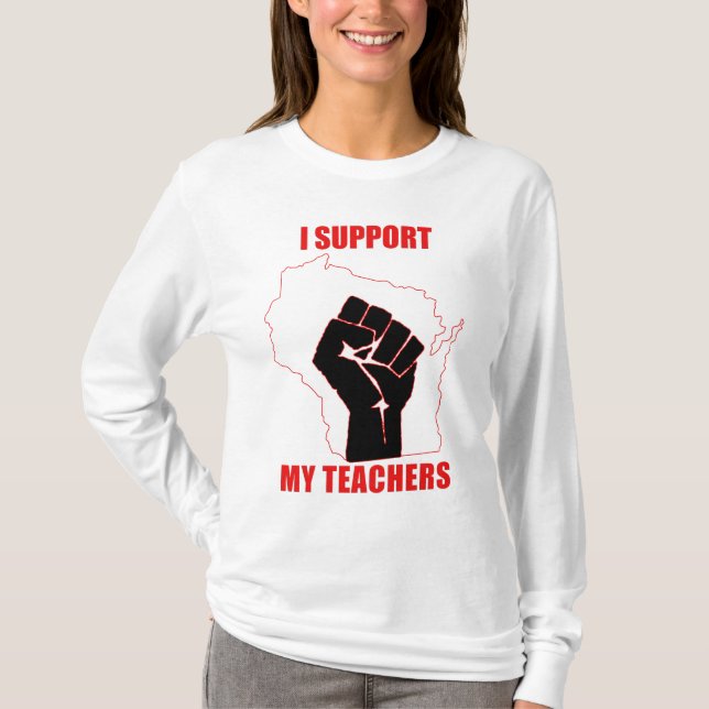 T-shirts Eu apoio meus professores (Frente)