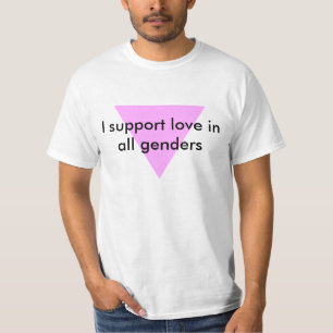 T-shirts Eu apoio o amor em todos os géneros