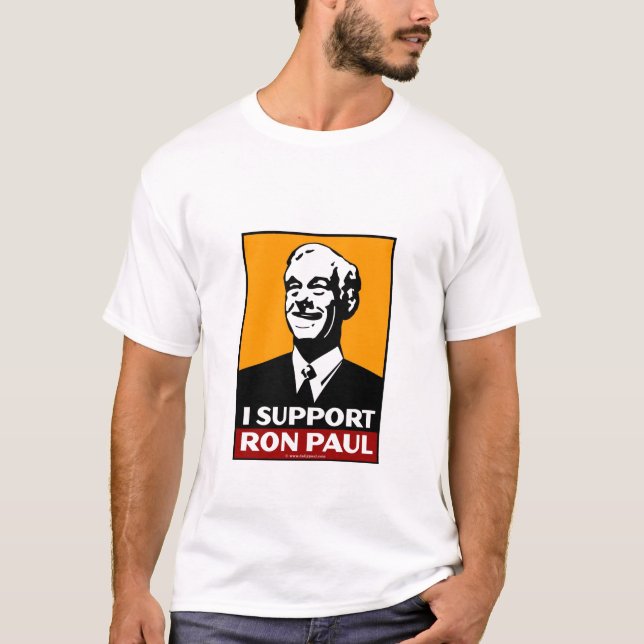 T-shirts Eu apoio Ron Paul - 1 (Frente)