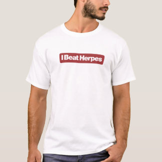 T-shirts Eu bati a herpes