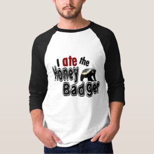 T-shirts EU COMI o texugo de mel