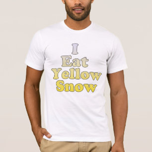 T-shirts Eu como a neve amarela