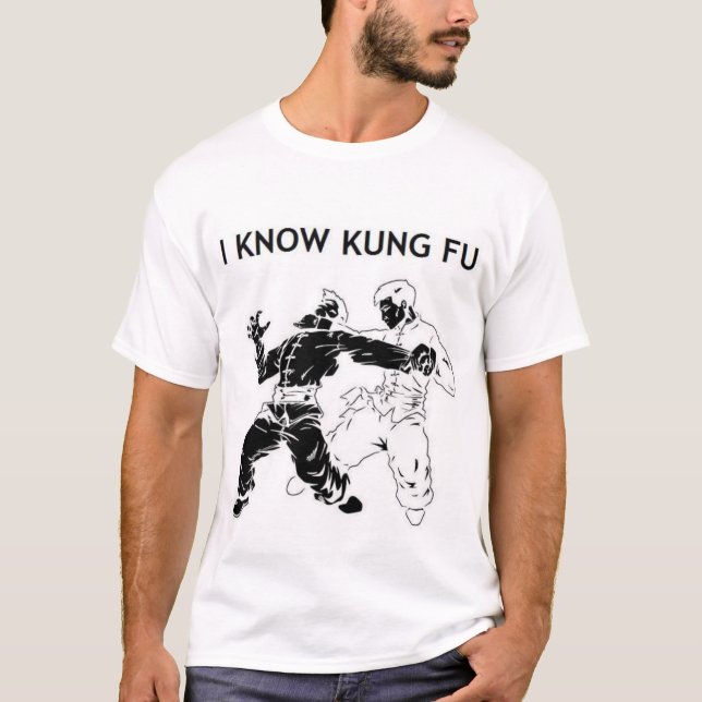 T-shirts Eu conheço Kung Fu (Frente)