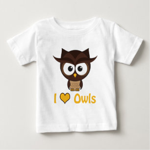 T-shirts Eu coração (amor) corujas