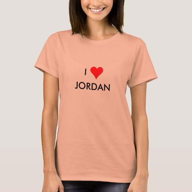 T-shirts eu coração jordan (Frente)