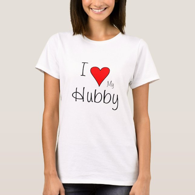 T-shirts Eu coração meu marido (Frente)