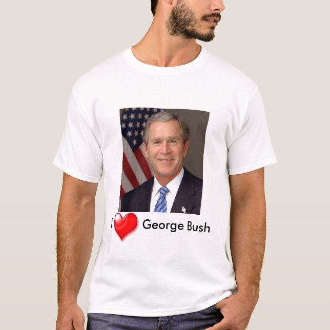 T-shirts Eu corto George Bush (Frente)