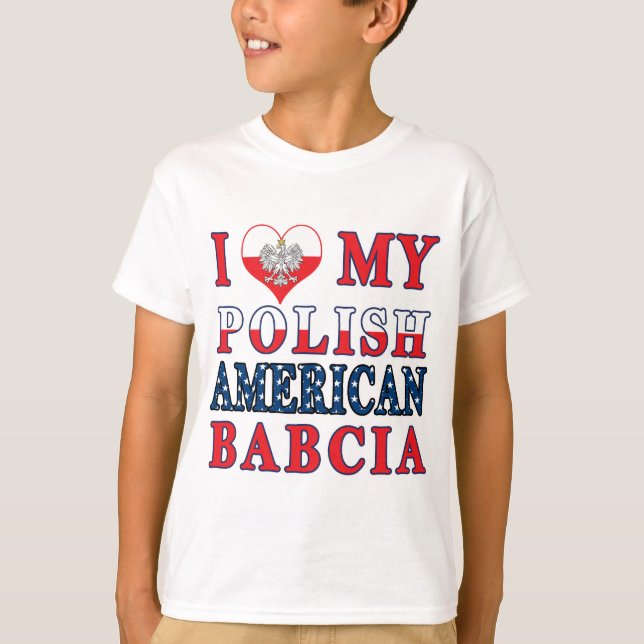 T-shirts Eu Corto Minha Babilcia Polonesa Americana (Frente)
