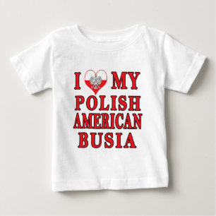 T-shirts Eu Corto Minha Busia Polonesa Americana