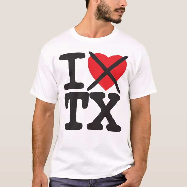 T-shirts Eu deio TX - Texas (Frente)