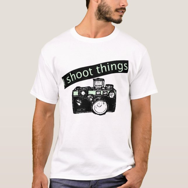 T-shirts Eu disparo no T das coisas (Frente)