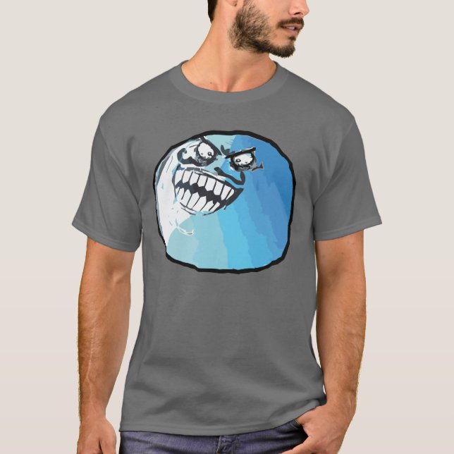 T-shirts Eu encontrei-me cara Meme da raiva (Frente)