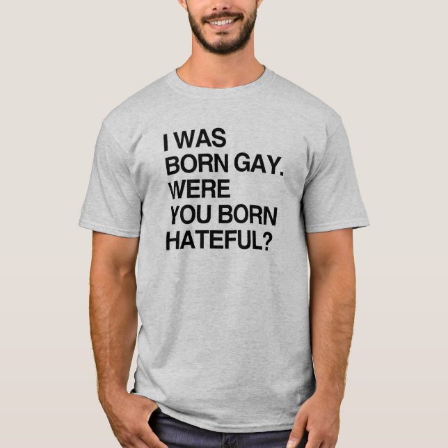 T-SHIRTS EU ERA GAY NASCIDO. ERA VOCÊ NASCER DETESTÁVEL (Frente)