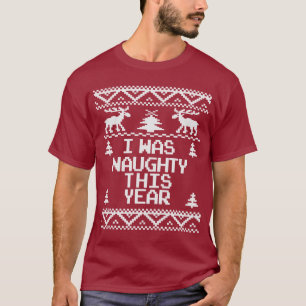 T-shirts Eu era impertinente esta camisola feia do Natal do