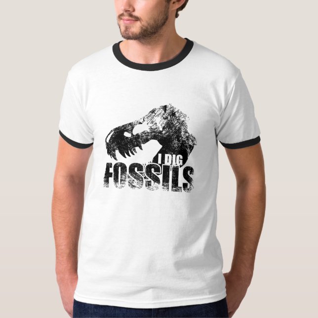 T-shirts EU ESCAVO FÓSSEIS T-Rex (Frente)