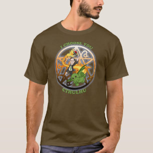 T-shirts Eu escolho Cthulhu: Alaranjado